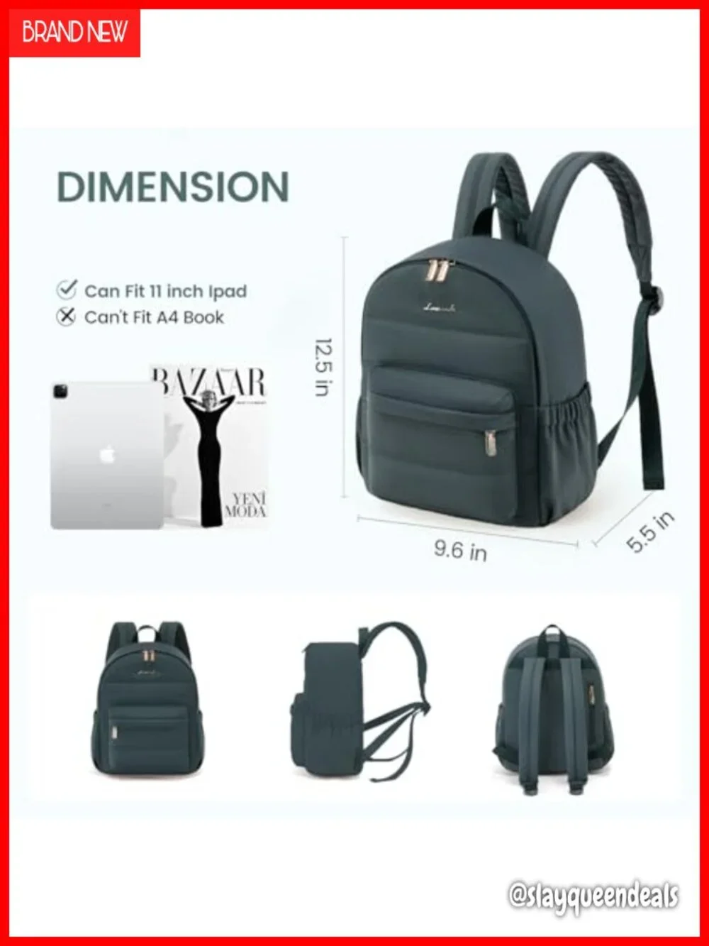 Mini Puffer Backpack Purse, Lightweight Quilted Nylon Daypack with Anti-Theft